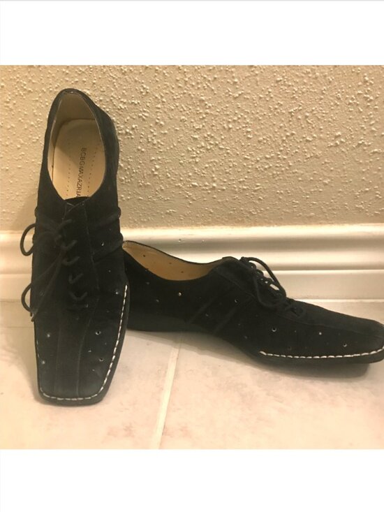 BCBGMaxAzria Shoes - BCBGMAXAZRIA perforated suede leather loafers